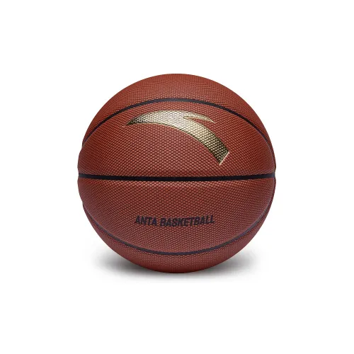 Anta Palm Wind PU Basketball Red Brown/Gold LOGO Size 7 Training Unisex