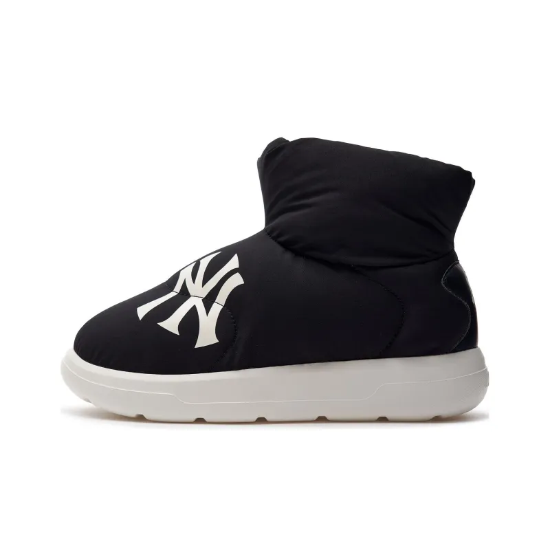MLB Chunky Classic A FLEECE Bouncer Thermal Waterproof Short Snow Boots Women's Black-0
