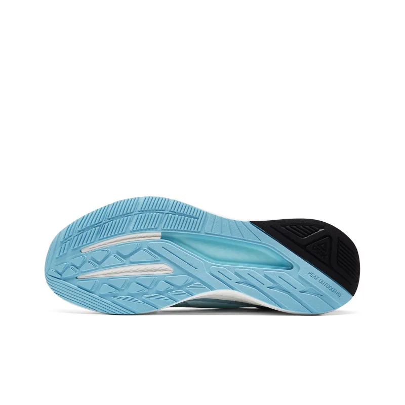 PEAK Taichi Windrunner Running Shoes Men Low Top Beige White Moon Blue-5