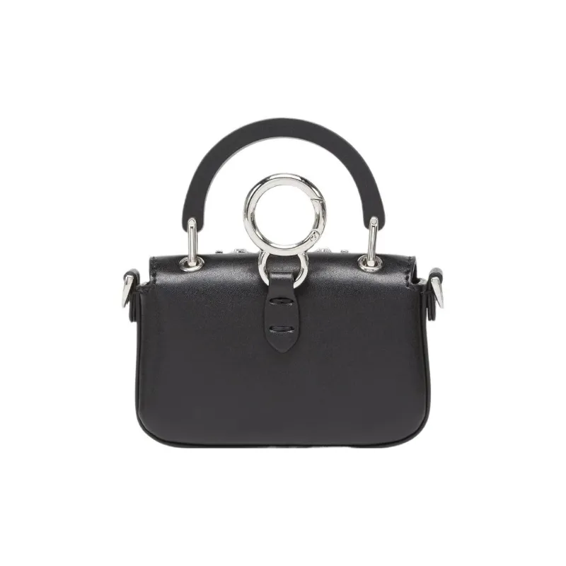 FENDI Baguette Viscose Crossbody Handbags Extra Mini Women's Black-2