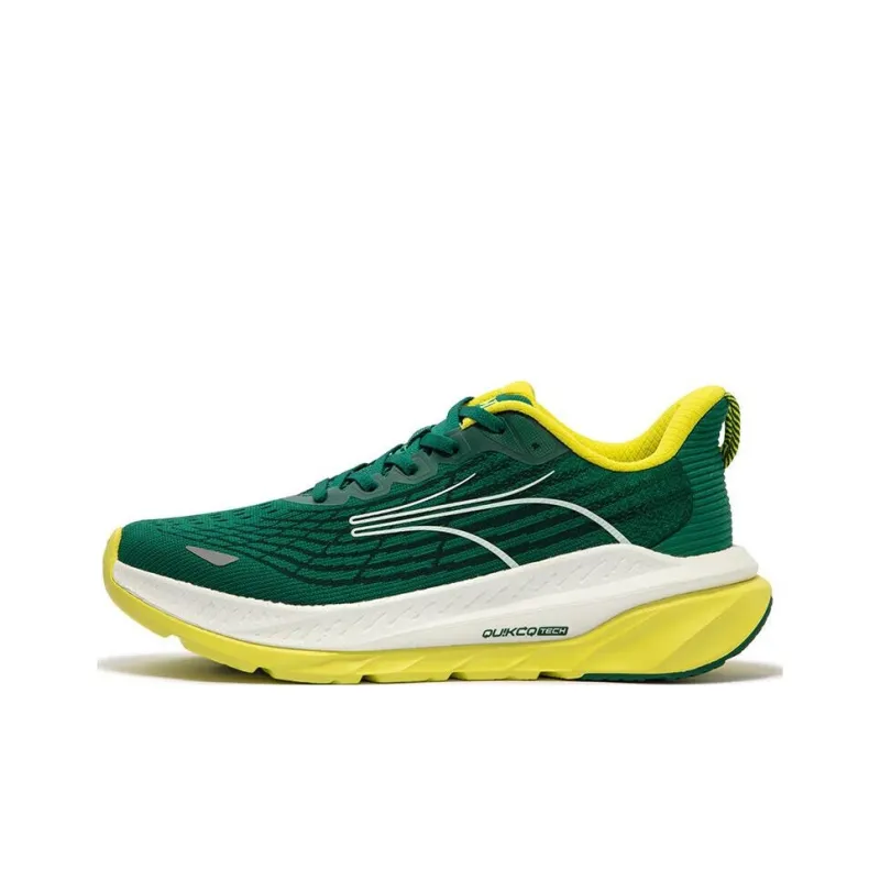 361° Cushioning Wear Resistant Low Top Running Shoes Men's Green-0
