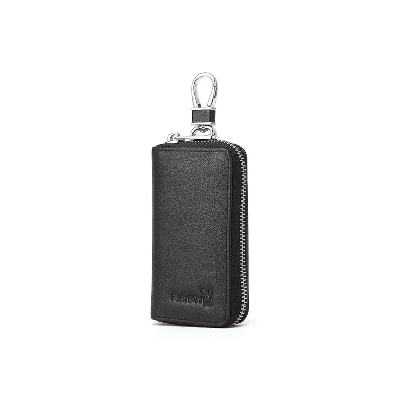 Playboy Top Grain Cow Leather Key Pouch Men's-2