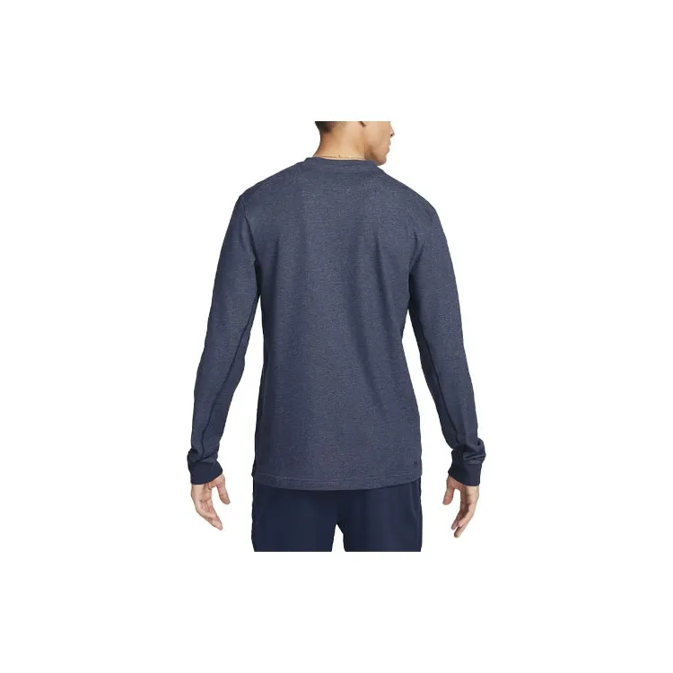 Nike Dri-Fit Long-Sleeve Versatile Top T-Shirt Men's Dark Blue-1