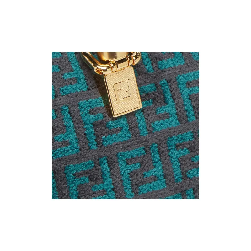 FENDI By The Way Series Viscose Boston Bag, One Shoulder, Crossbody, Portable Mini Women's Multicolor-4