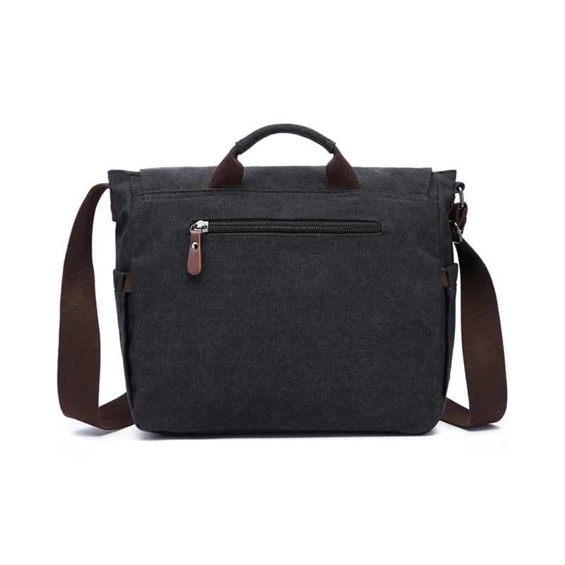 Slazenger Canvas Messenger Bag Camera Bag Canvas Bag Handbag Regular Unisex Multicolor-2