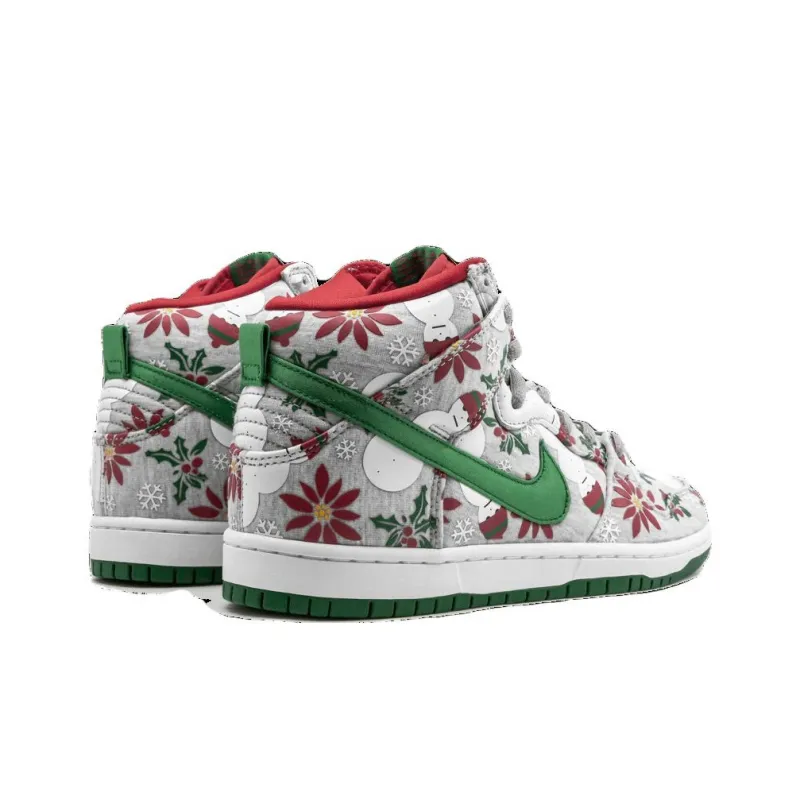 Nike SB Dunk High Concepts Ugly Christmas Sweater Grey-3