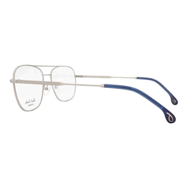 Paul Smith Metal Irregular Shape Eyeglass Frames Unisex Silver-2