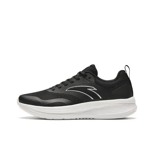 Anta Low Top Running Shoes Men's Black White