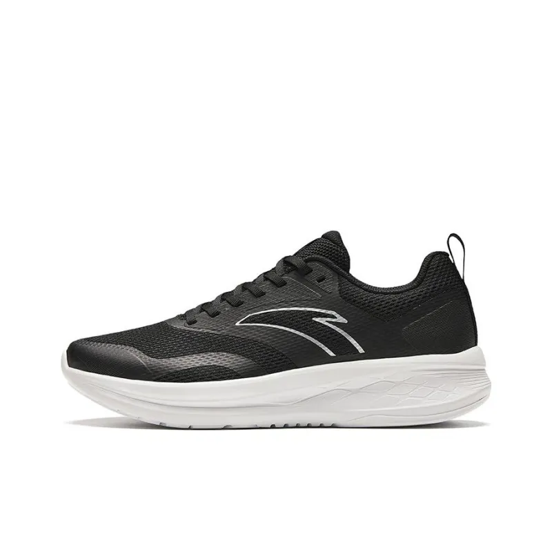Anta Low Top Running Shoes Men's Black White-0