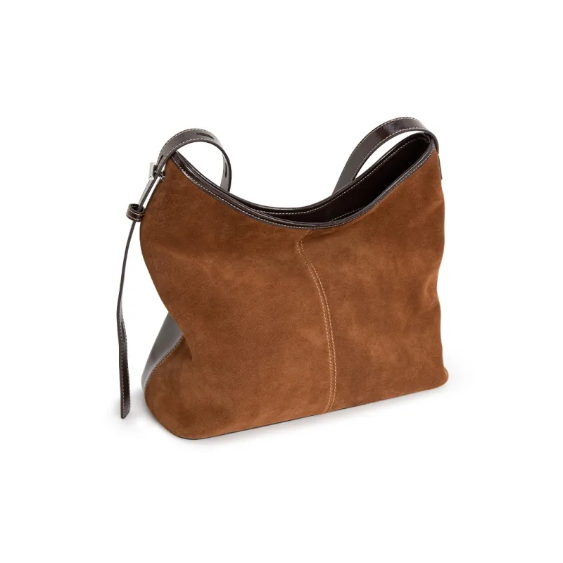 VENOF Genuine Cow Leather Commute Tote Shoulder Bag Women's Natural Brown/Lazy Coffee Brown/Shelle Green-1