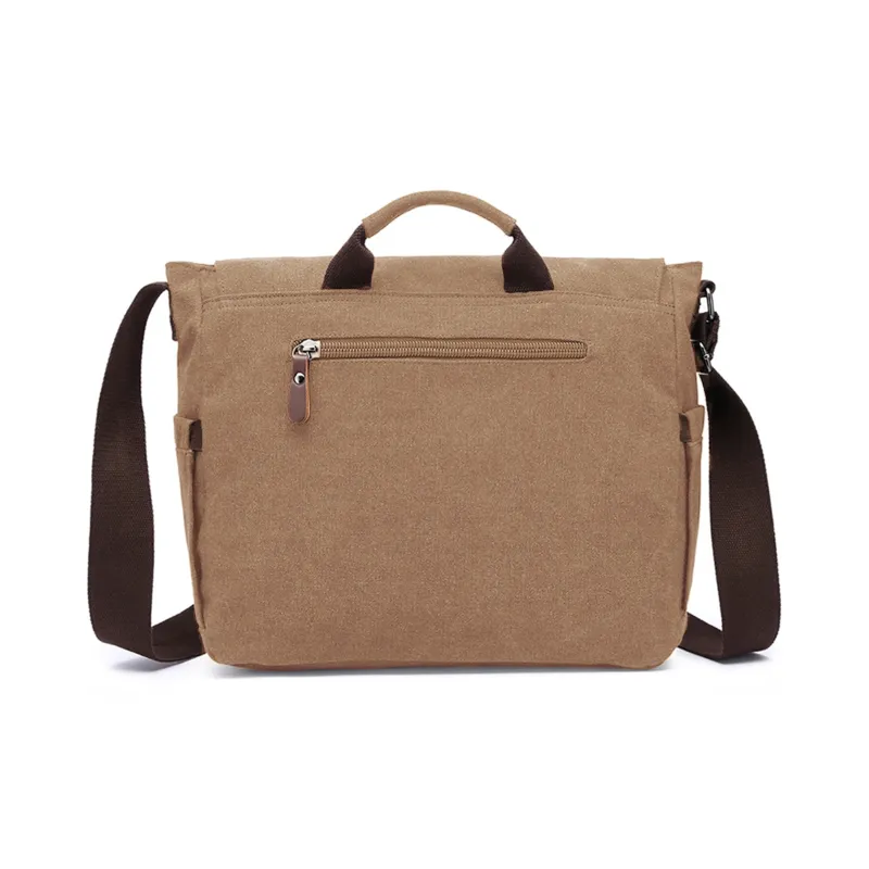 Slazenger Canvas Messenger Bag Camera Bag Canvas Bag Handbag Regular Unisex Multicolor-22