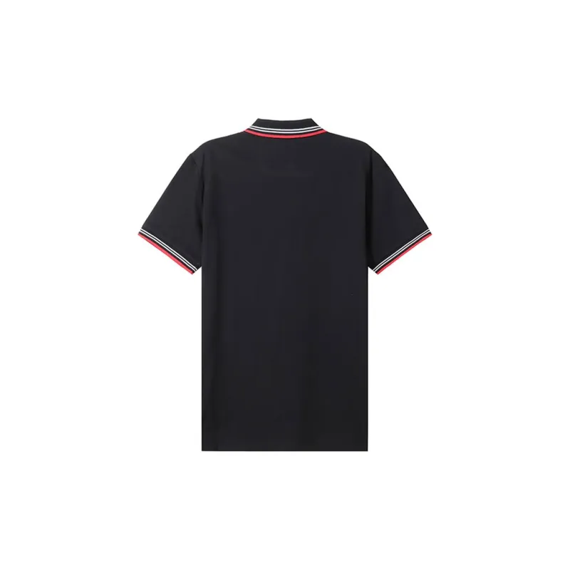 HUGO BOSS Short Sleeve Polo Shirts Men's Red Black-1