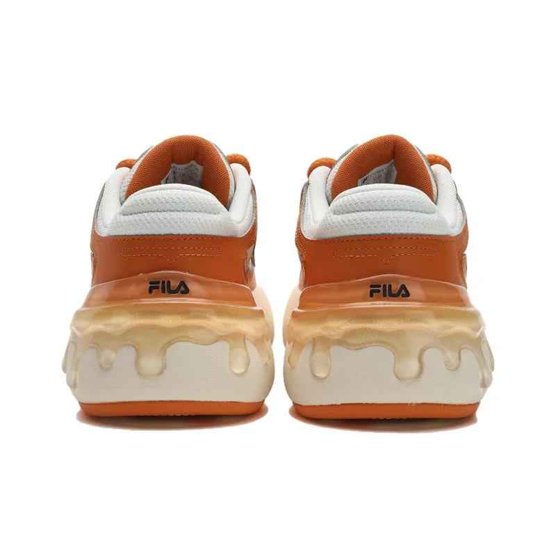 FILA CARROT 1 Carrot Shoes Low Top Skateboard Shoes Women's Orange White-4