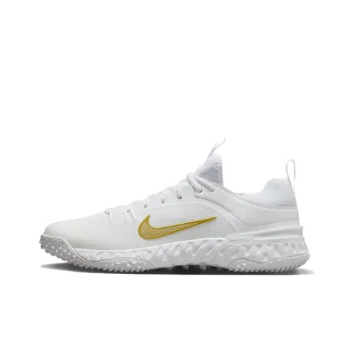 Nike Huarache 9 Elite TF LAX 'White Metallic Vivid Gold'