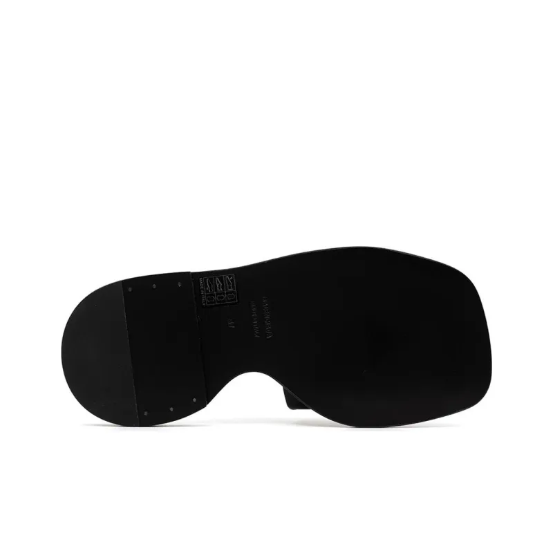 Balenciaga Slide Slippers Women's Black-4