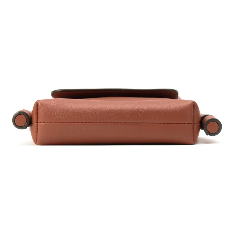 Chloe Calfskin Shoulder Bag Women's Brown-3