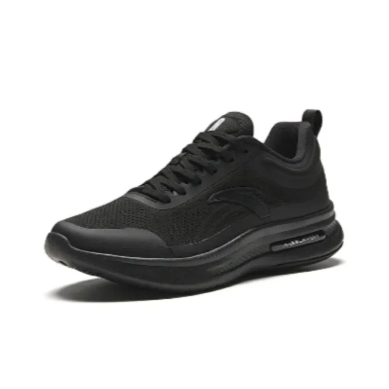 Anta Cushioning Wear Resistant Low Top Training Shoes Men's Black-1
