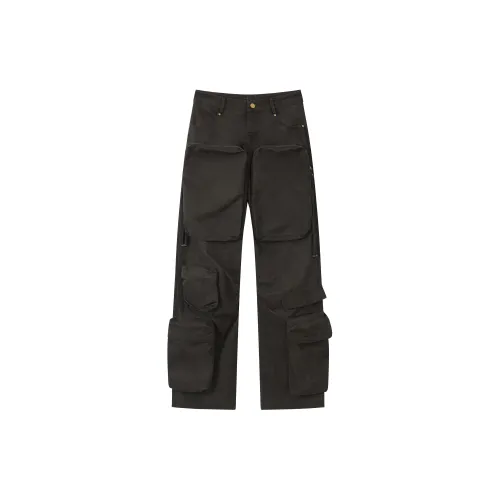 RUNTOTHEFUTURE Cargo Pants Unisex Pickle Brown Green