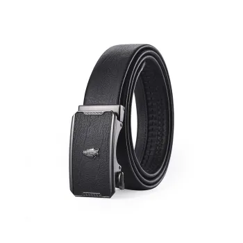 Hush Puppies Fashion Business Automatic Buckle Leather Belts Men's Width  3.5cm