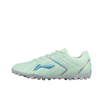LiNing TF Rubber Broken Studs Artificial Ground Cushioning Soccer Shoes Men's Aqua Green