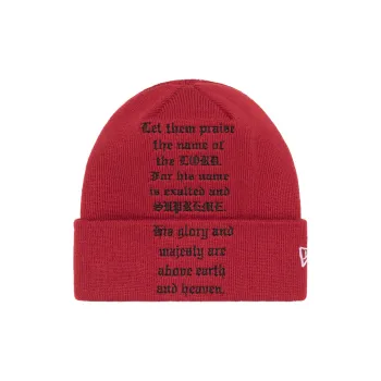 Supreme X New Era Psalm Beanie