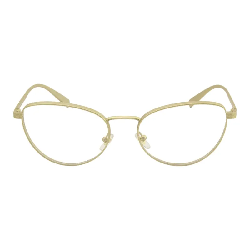 VERSACE - Irregular Shape Eyeglass Frames Women's Gold-1