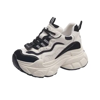 SANTA BARBARA POLO & RACQUET CLUB Low-Top Chunky Sneakers Women's Beige Black