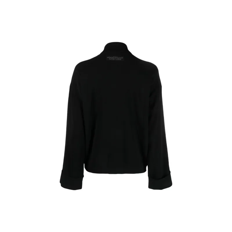 ARMANI EXCHANGE Logo patch Knitted Jacket-1