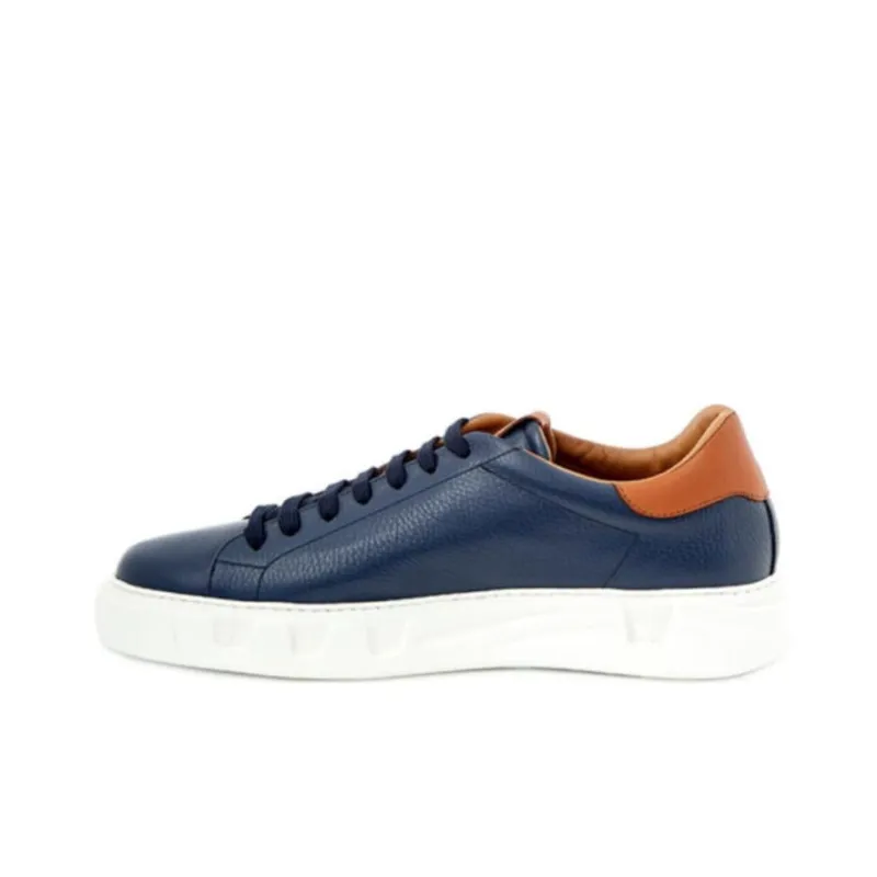 Roberto Cavalli Low-Top Skateboard Shoes Men's Blue-1