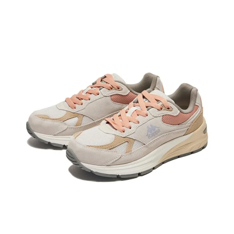 Kappa Cushioning, Slip Resistant, And Abrasion Resistant Low Top Casual Shoes Women's Gray Brown Pink-2