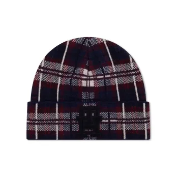 Tommy Hilfiger Blended Material Beanies Men's Red Blue White Multicolor