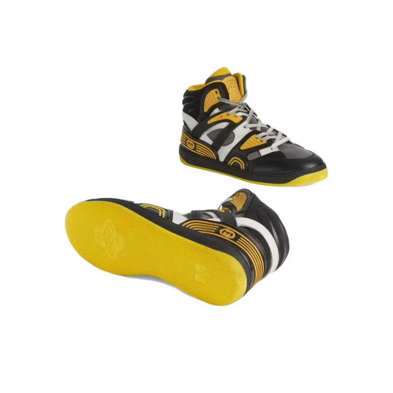 GUCCI Basket High 'Black Demetra Yellow'-4