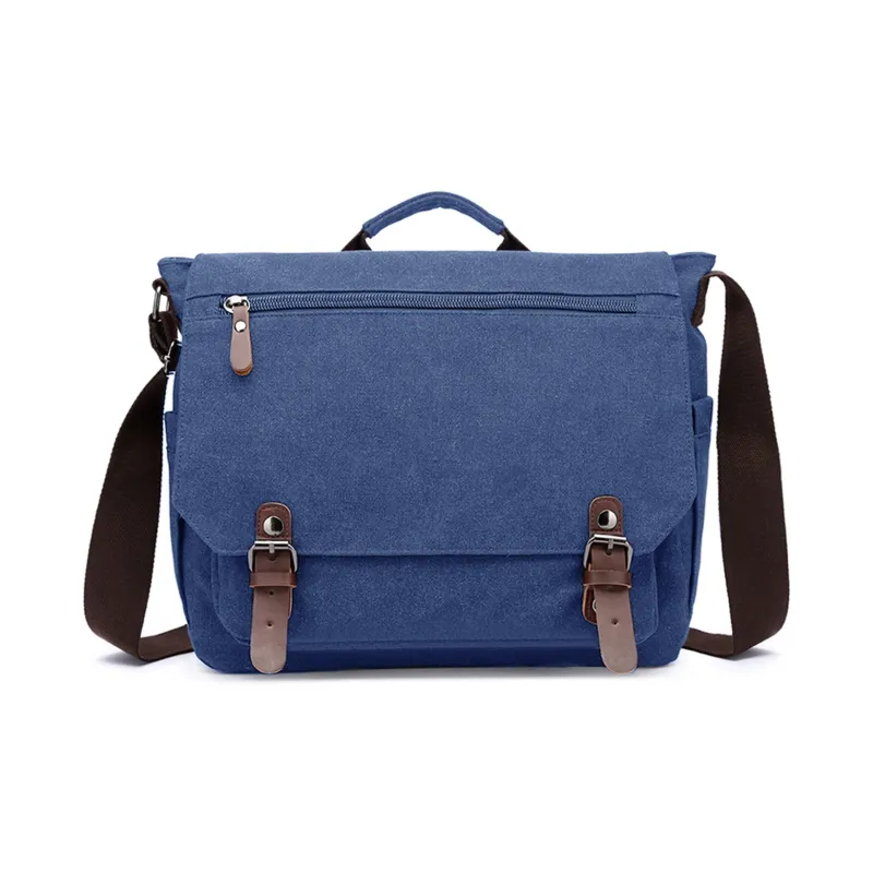 Slazenger Canvas Messenger Bag Camera Bag Canvas Bag Handbag Regular Unisex Multicolor-17