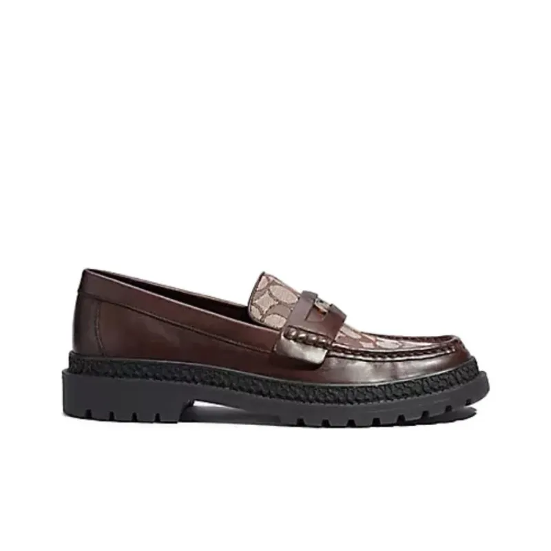 COACH Signature Casual Shoes Men's Brown-1