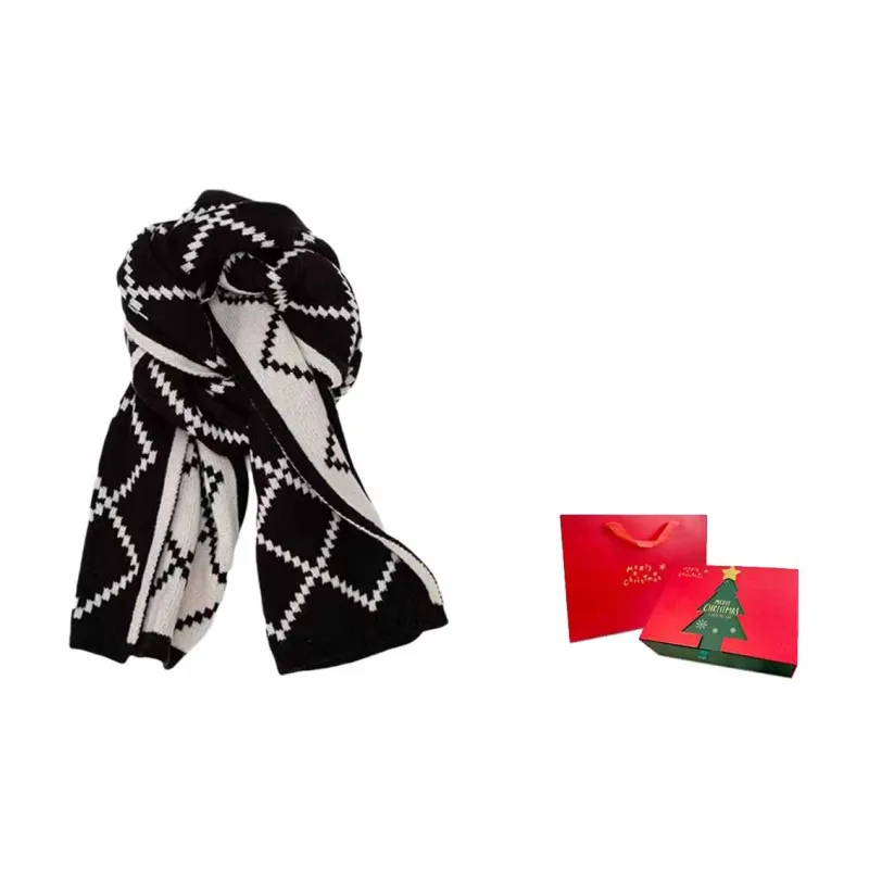 US8ACC Faux Cashmere Knit Scarves Women's-5
