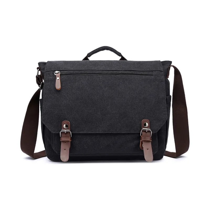 Slazenger Canvas Messenger Bag Camera Bag Canvas Bag Handbag Regular Unisex Multicolor-1