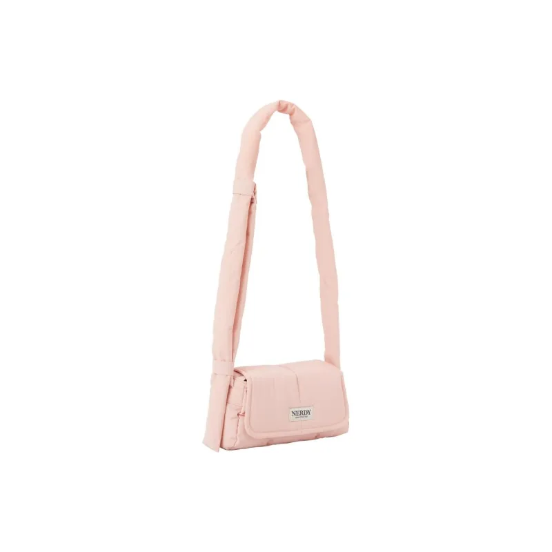 NERDY Nylon Crossbody Bag Shoulder Bag Unisex Peach Pink-2