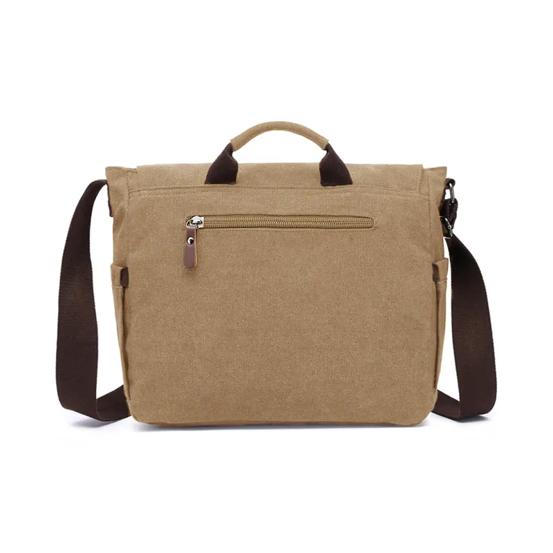 Slazenger Canvas Messenger Bag Camera Bag Canvas Bag Handbag Regular Unisex Multicolor-10