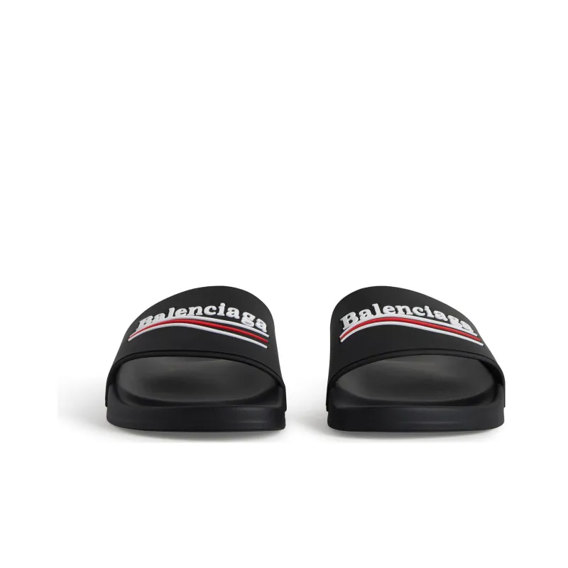 Balenciaga Pool Slides 'Black'-3