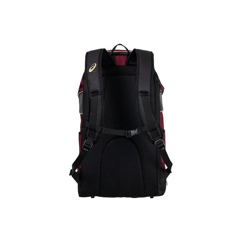 Asics Polyester Backpack Large Size Unisex Deep Red-1