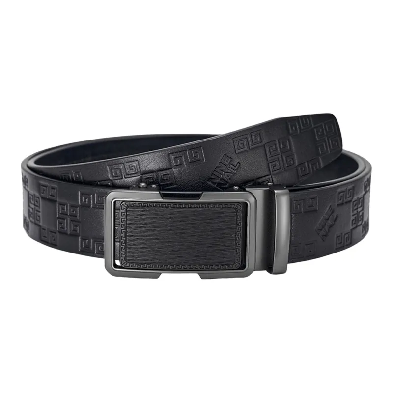 NINE NAIL Leather Belts Men-0