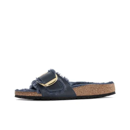 Birkenstock Slide Slippers Women's Midnight Blue Narrow Fit