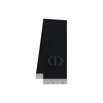 DIOR Knit Scarves Women's Black