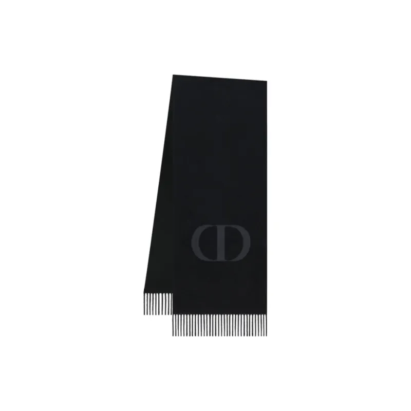 DIOR Knit Scarves Women's Black-0