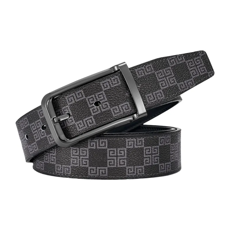 NINE NAIL Leather Belts Men-0
