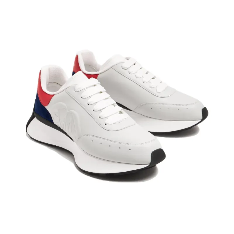 Alexander McQueen Sprint Runner Sneakers 'White Black Red'-2
