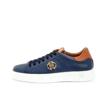 Roberto Cavalli Low-Top Skateboard Shoes Men's Blue