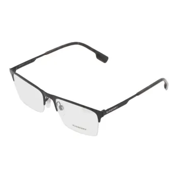 Burberry Metal Rectangular Eyeglass Frames Men's Black