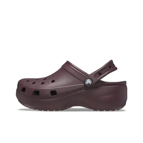 Crocs Classic Platform Clogs 'Dark Cherry' Women's