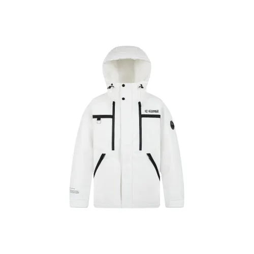 Cabbeen Down Jackets Men Bleached White